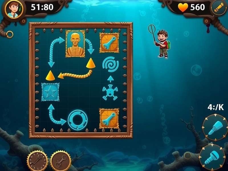Delhi Deep Sea Adventure puzzle solving interface