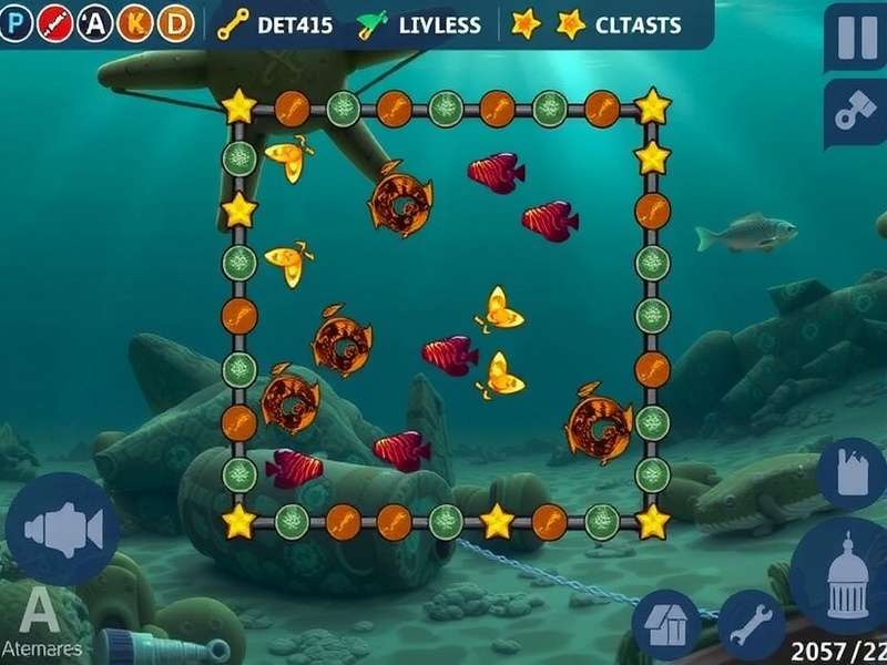Delhi Deep Sea Adventure gameplay screenshot showing underwater exploration